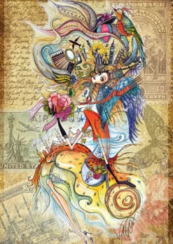 Anatolian – Circassion Girl Travelling the World 1000 Piece Puzzle