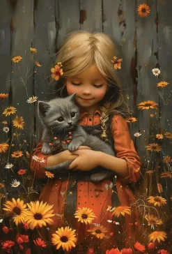 Anatolian – Cute Girl 260 Larger Piece Puzzle