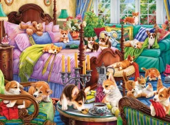 Anatolian – Doggies in the Bedroom 1000 Piece Puzzle