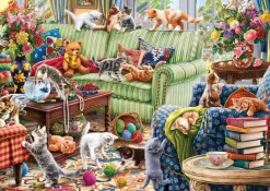 Anatolian – Kittens in the Living Room 1500 Piece Puzzle