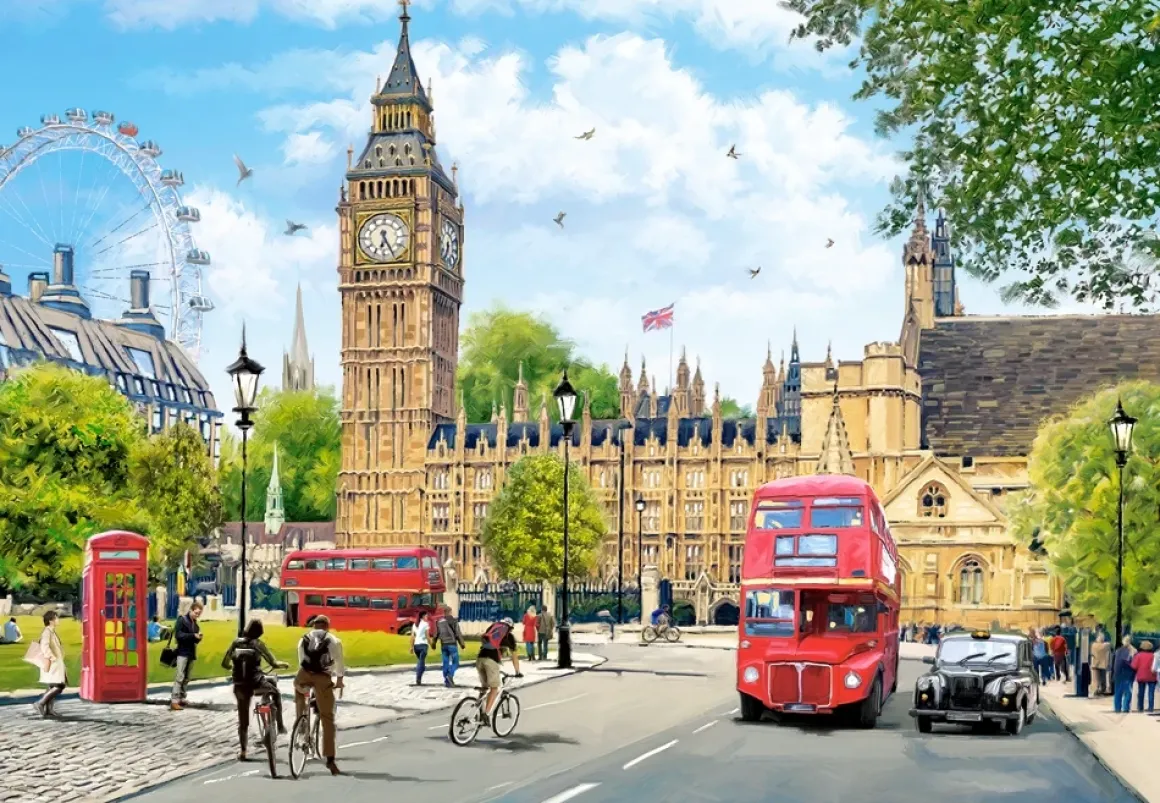 Castorland – Busy Morning in London 1000 Piece Puzzle