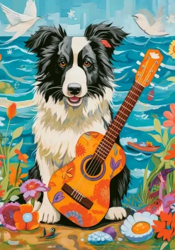 Castorland – Collie, Guitar and the Sea 500 Piece Puzzle
