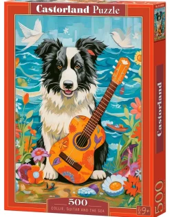 Castorland – Collie, Guitar and the Sea 500 Piece Puzzle
