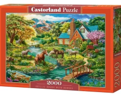 Castorland – Idyllic House with Horses 2000 Piece Puzzle