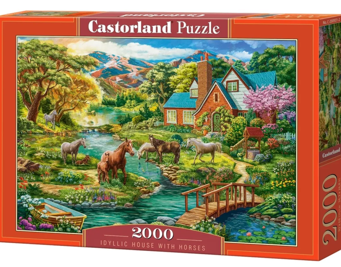 Castorland – Idyllic House with Horses 2000 Piece Puzzle