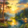Castorland – Sunset over Forest River 3000 Piece Puzzle