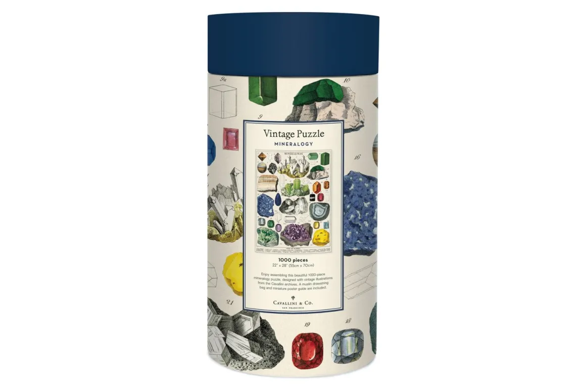 Cavallini & Co – Vintage Puzzle – Mineralogy 1000 Piece Puzzle