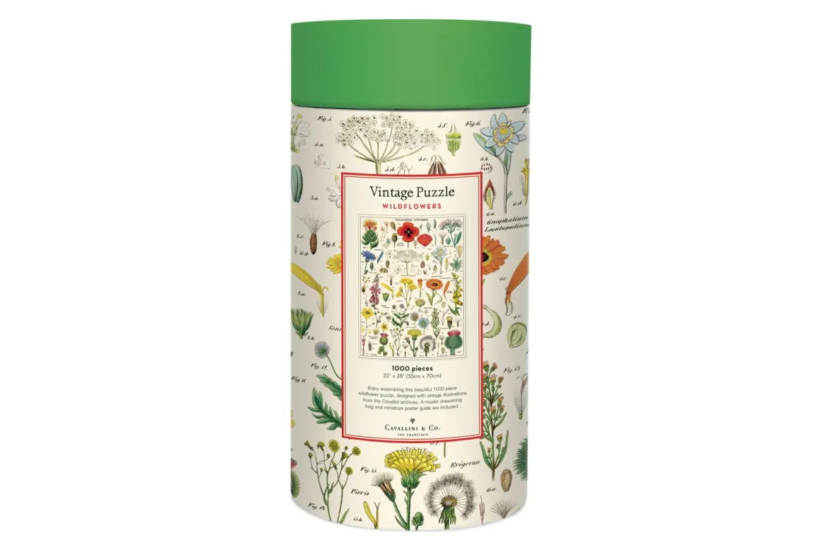 Cavallini & Co – Vintage Puzzle – Wildflowers 1000 Piece Puzzle