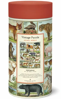 Cavallini & Co – Vintage Puzzle  – Animal World  1000 Piece Puzzle