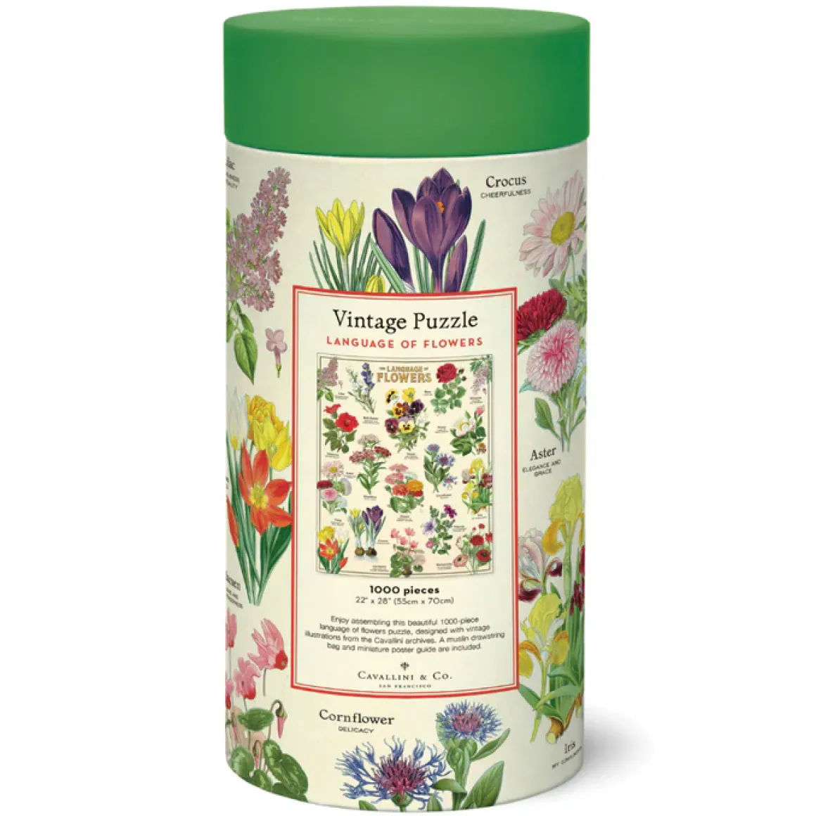 Cavallini Language of Flowers 1000 Piece Puzzle