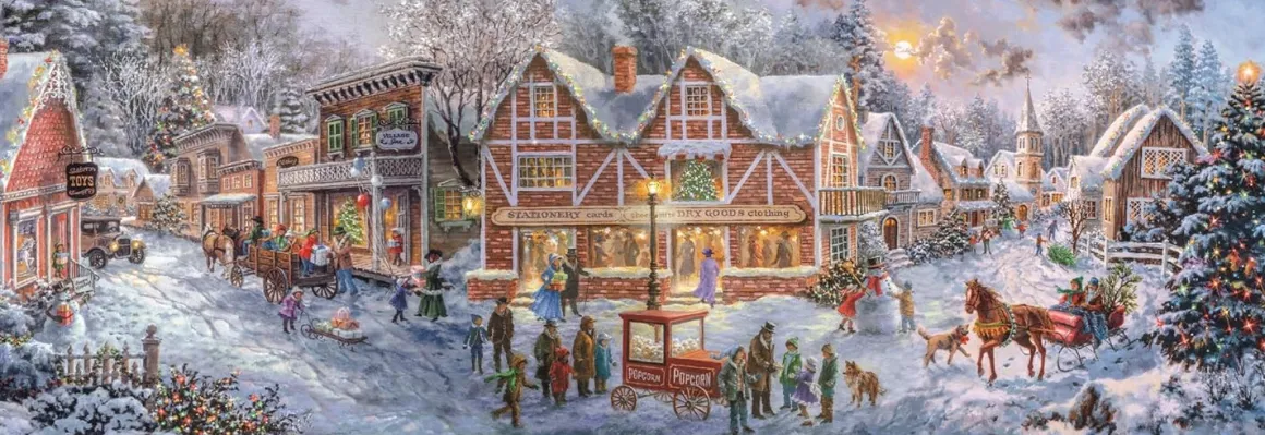 Clementoni – Getting Ready for Christmas (Panorama) 1000 Piece Puzzle