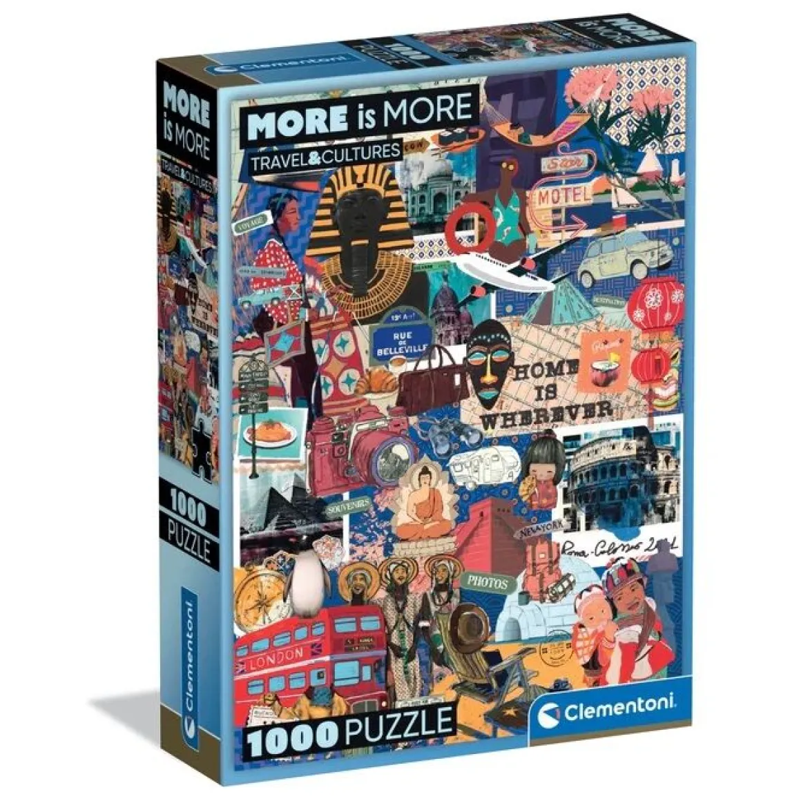 Clementoni – More is More, Travel & Cultures 1000 Piece Puzzle