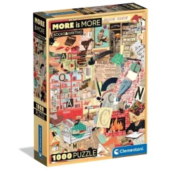 Clementoni – More is More, Books & Writing 1000 Piece Puzzle