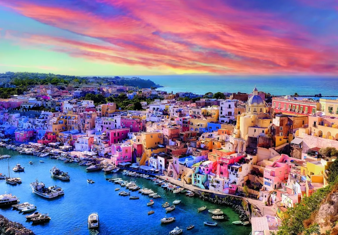 Clementoni – Picturesque Procida Island 1500 Piece Puzzle