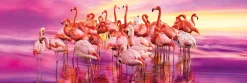 Clementoni – Pink Flamingo Dance 1000 Piece Puzzle
