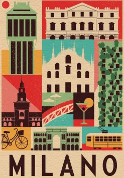 Clementoni – Style in the City, Milano 1000 Piece Puzzle