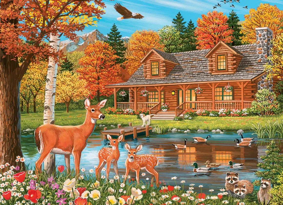 Cobble Hill – Cottage Pond 350 Piece Family Puzzle