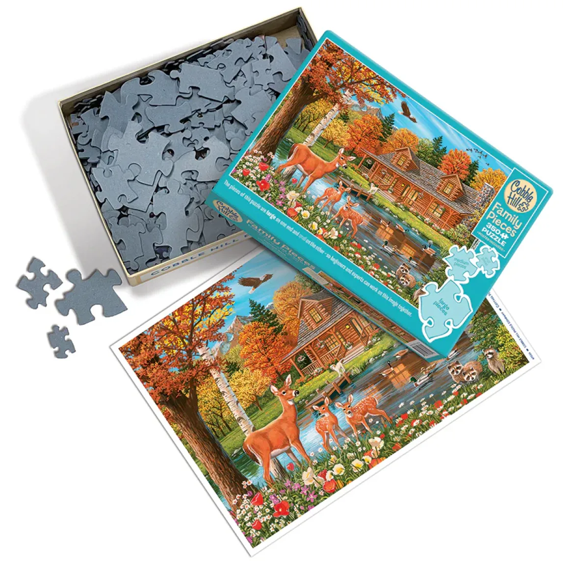 Cobble Hill – Cottage Pond 350 Piece Family Puzzle