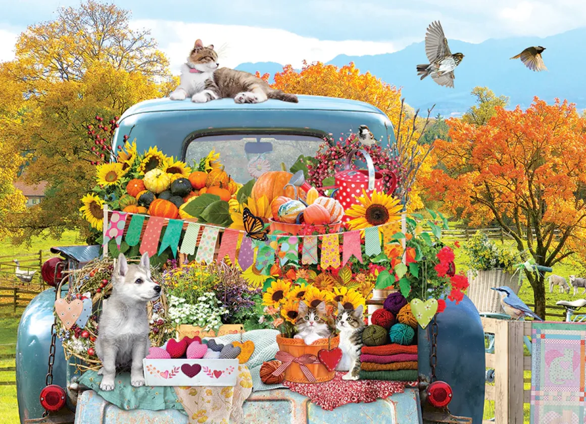 Cobble Hill – Country Truck In Autumn 500 Piece Puzzle