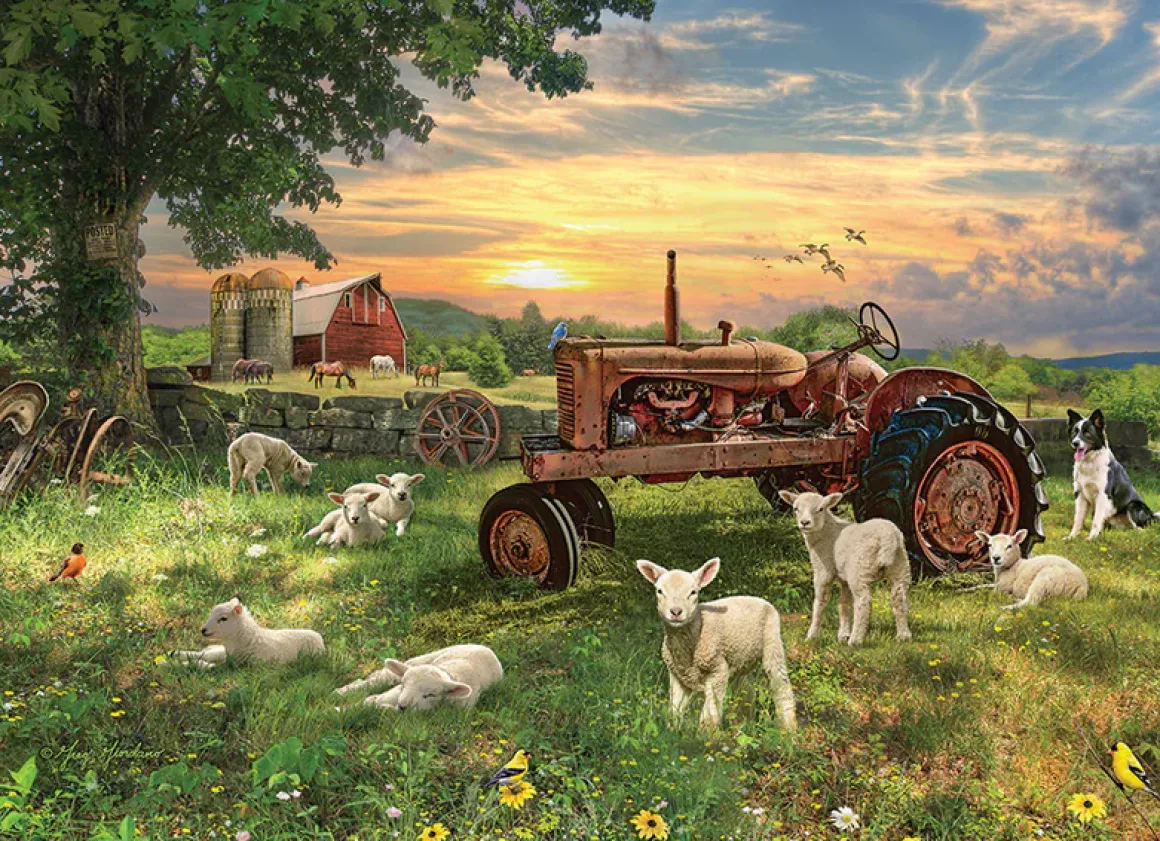 Cobble Hill – Field at Sunrise 1000 Piece Puzzle