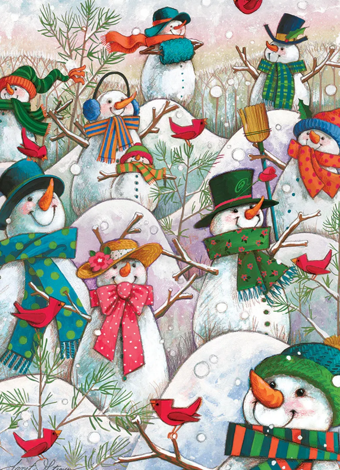 Cobble Hill – Hill of a Lot of Snowmen 500 Piece Puzzle