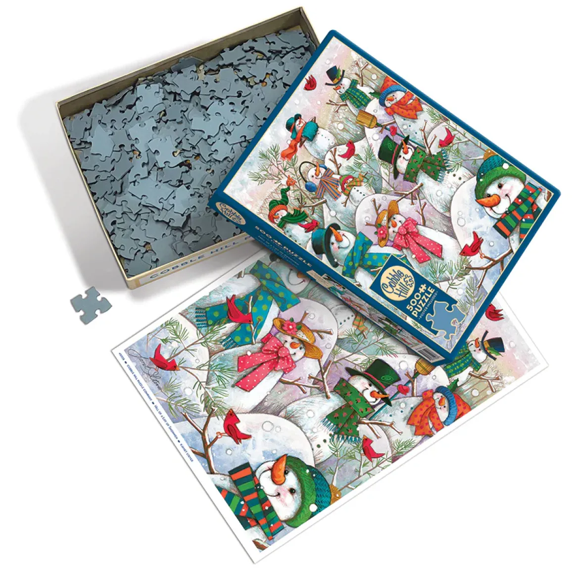 Cobble Hill – Hill of a Lot of Snowmen 500 Piece Puzzle
