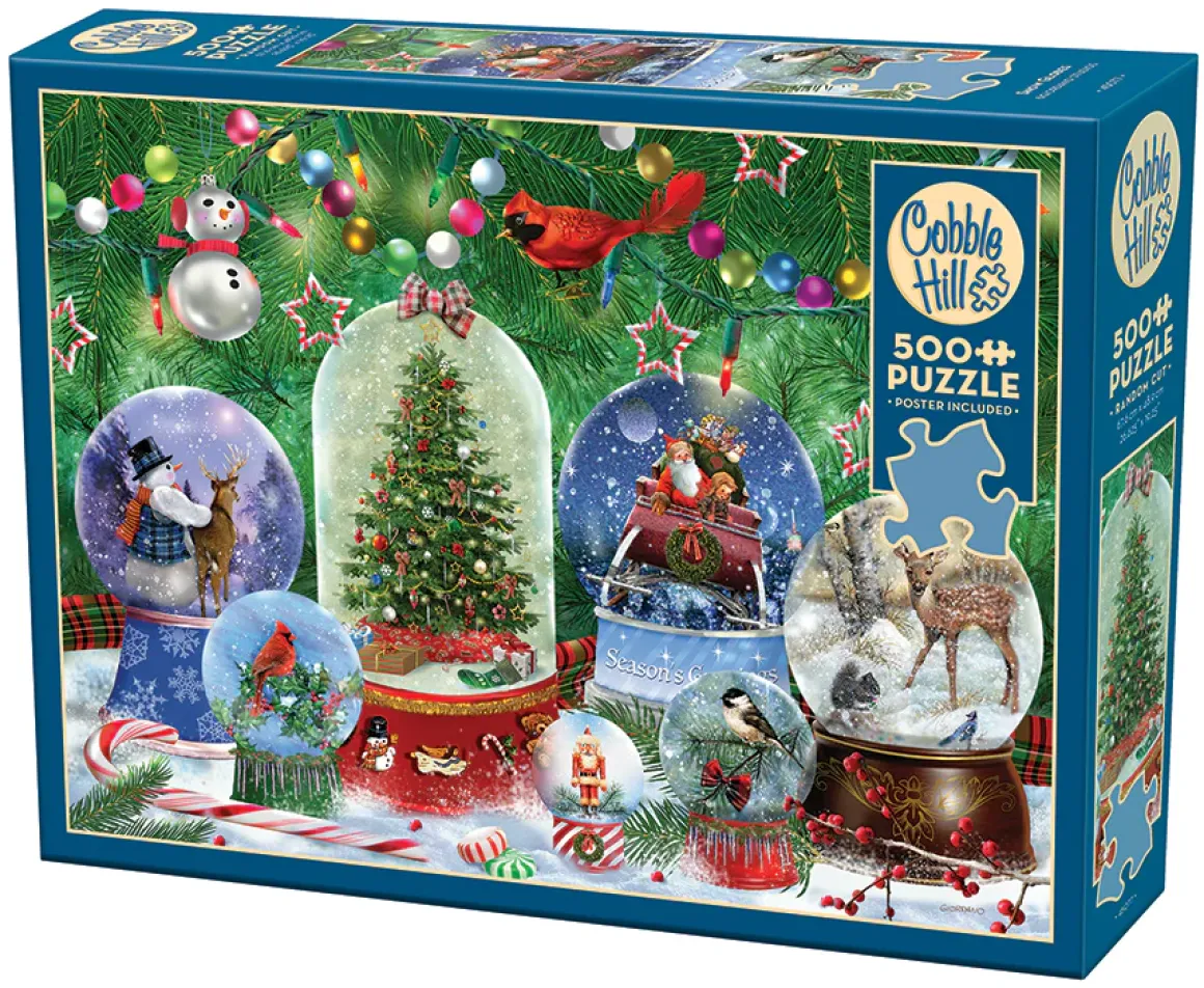 Cobble Hill – Snow Globes 500 Piece Puzzle