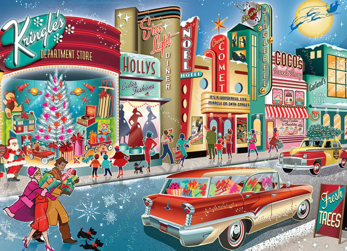 Cobble Hill – Vintage Main Street 1000 Piece Puzzle