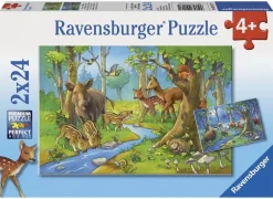 CUTE FOREST ANIMALS 2 X 24 PIECE PUZZLE – RAVENSBURGER