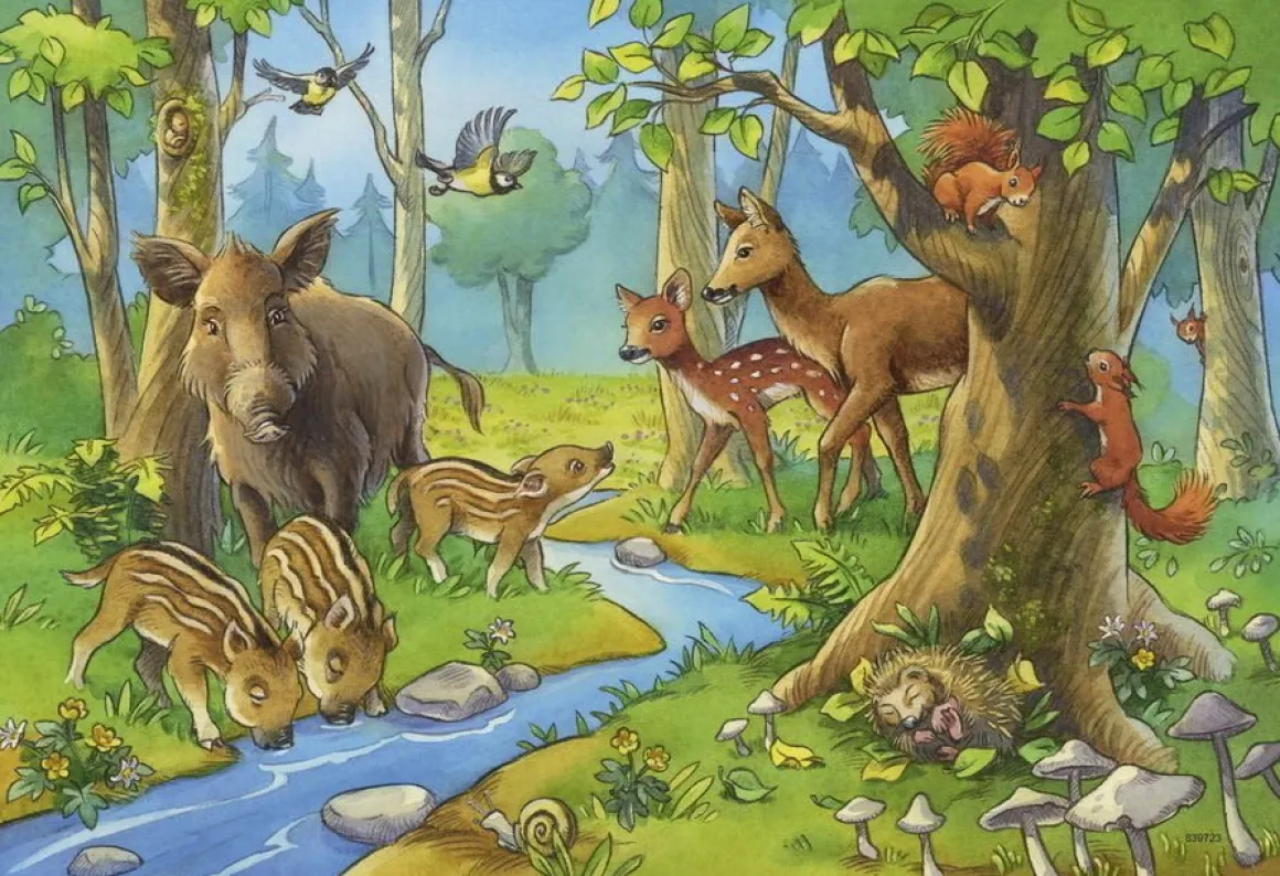 CUTE FOREST ANIMALS 2 X 24 PIECE PUZZLE – RAVENSBURGER