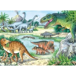 DINOSAURS OF LAND AND SEA 2 X 24 PIECE PUZZLE – RAVENSBURGER