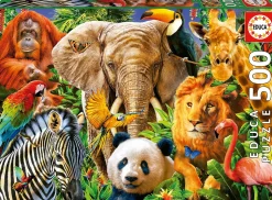 Educa – Wild Animal Collage 500 Piece Jigsaw Puzzle