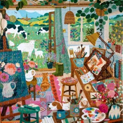 eeBoo – Artists Cottage 1000 Piece Puzzle