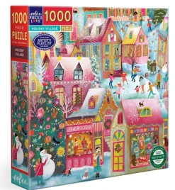 eeBoo – Holiday Village 1000 Piece Puzzle