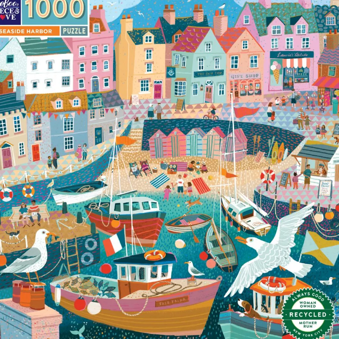eeBoo – Seaside Harbor 1000 Piece Puzzle