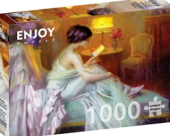 Enjoy –  Reading at Lamp Light 1000 Piece Jigsaw Puzzle