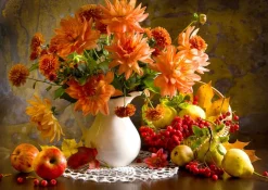 Enjoy – Still Life with Orange Dahlias1000 Piece Puzzle