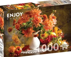 Enjoy – Still Life with Orange Dahlias1000 Piece Puzzle