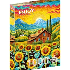 Enjoy – Sunflower House 1000 Piece Puzzle