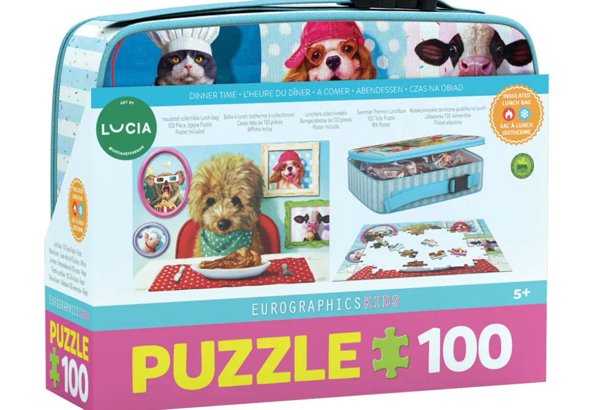 Eurographics – Dinner Time Lunch Bag and 100 Piece Puzzle