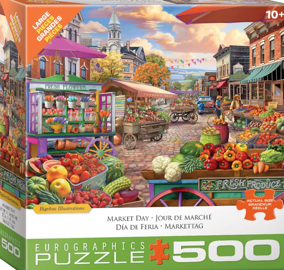 Eurographics – Main Street Market 500 Large Piece Puzzle