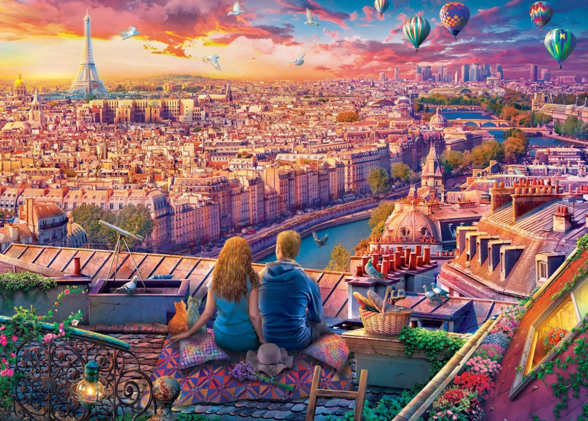 Eurographics – Paris Rooftop 1000 Piece Puzzle