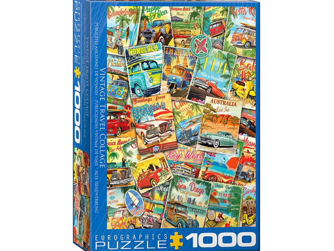 Eurographics – Vintage Travel Collage 1000 Piece Puzzle
