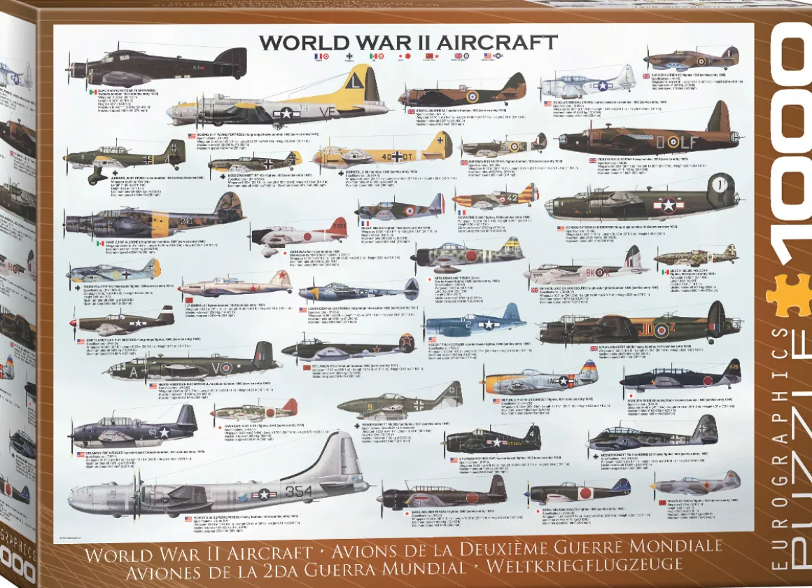 Eurographics – WWII Aircraft 1000 Piece Puzzle