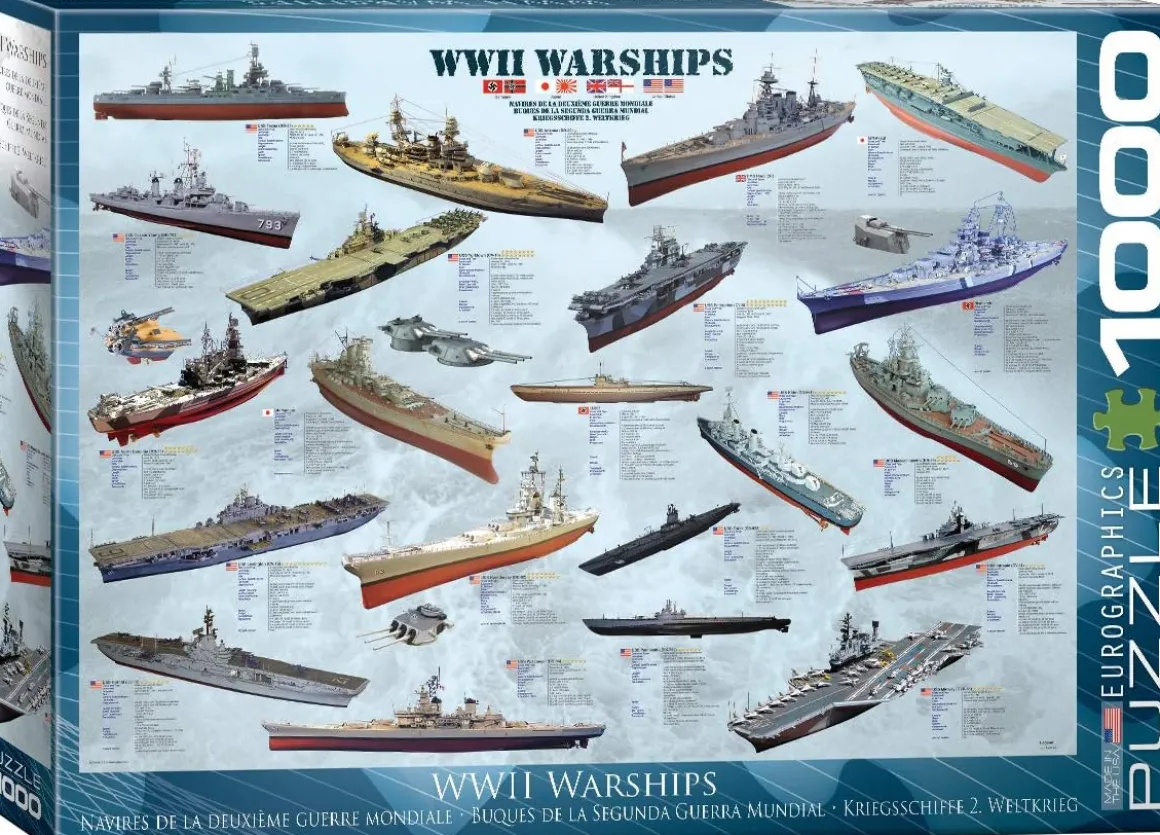 Eurographics – WWII Warships 1000 Piece Puzzle