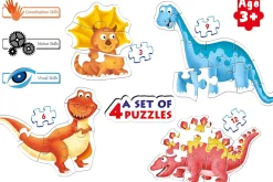 Frank – Dinosaurs Shaped Set of 4 Puzzles