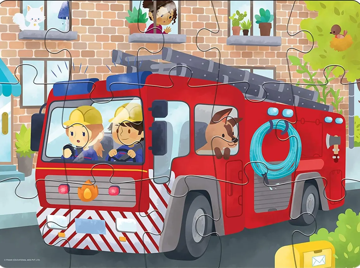 Frank – Fire Engine 15 Giant Piece Floor Puzzle