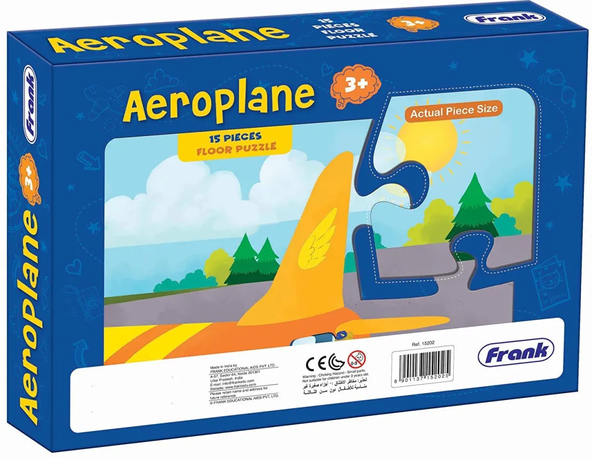 Frank – Floor Puzzle – Aeroplane 15 Giant Piece Puzzle