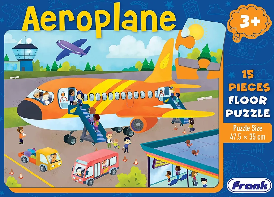 Frank – Floor Puzzle – Aeroplane 15 Giant Piece Puzzle