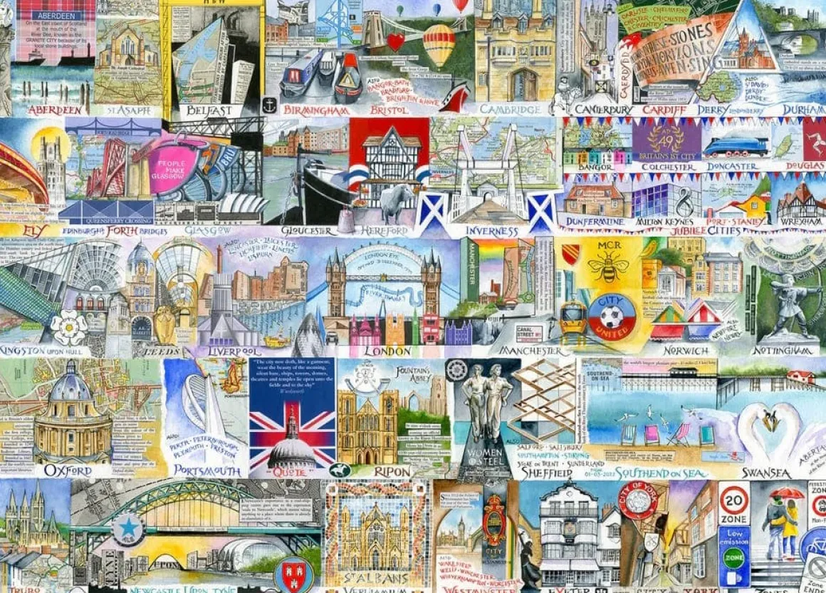 Gibsons – Bright Lights & Big Cities 1000 Piece Puzzle